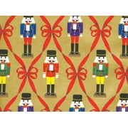 Pack of 1, Rib Soldiers 30" x 833' Full Ream Roll Gift Wrap for Holiday, Party, Kids' Birthday, Wedding & Special Occasion Packaging