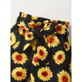 thumbnail image 5 of Toddler Girl Clothes Ruffle Short Sleeve Tops and Printed Shorts Outfits Set Yellow 6-7 Years, 5 of 6