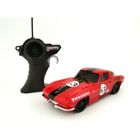 Corvette Race - Maisto 1:24 Remote Control 1963 Corvette Red Classic Race