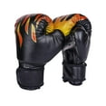 thumbnail image 4 of Guantes de boxeo para niños, cómodos guantes de boxeo de 6 oz para saco pesado, guantes de sparring Negro, 4 of 9