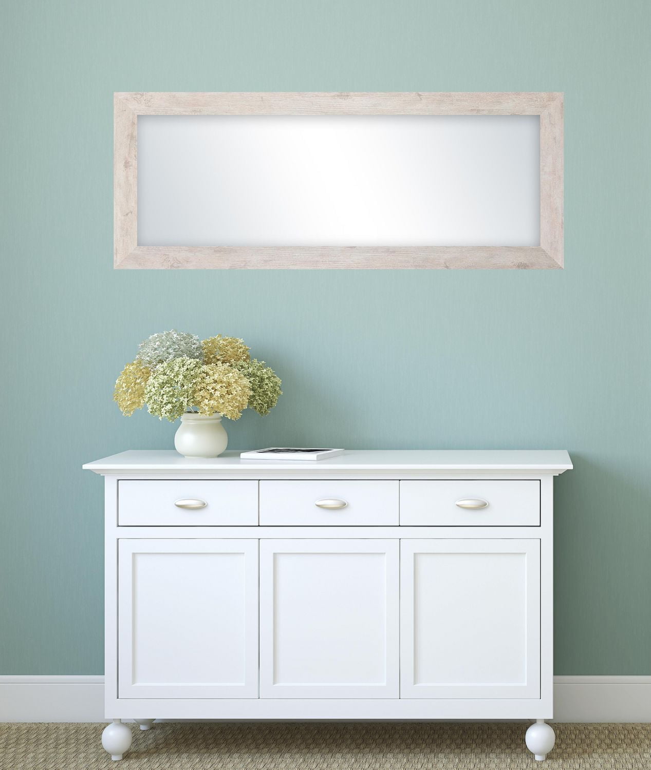 hometrends Panel Perfection Mirror, Pearl