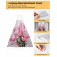 thumbnail image 3 of Easter Egg Plant Leaves Hand Towels Kitchen Bathroom Hanging Cloth Quick Dry Soft Absorbent Microfiber Towels, 3 of 6
