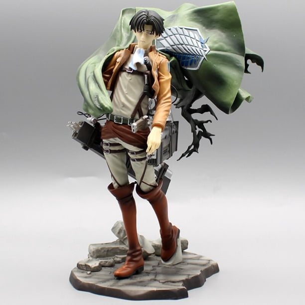 Figura de acción de ataque a los Titanes, modelo de juguete decorativo Levi Ackerman Mikasa Ackerman Rival Shingeki no Kyojin