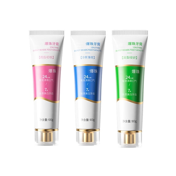 Toothpaste with Lysozyme Beads for Fresh Breath and Stain Removal – Deep Cleans, Neutralizes Odors, and Whitens Teeth, 100g for Daily Oral Care