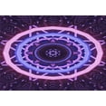 thumbnail image 1 of Ahgly Company Indoor Rectangle Patterned Indigo Purple Area Rugs, 5' x 8', 1 of 6