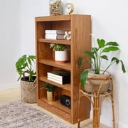 Concepts in Wood Book Shelf - Wood Bookcase Furniture 30 x 48 - Oak