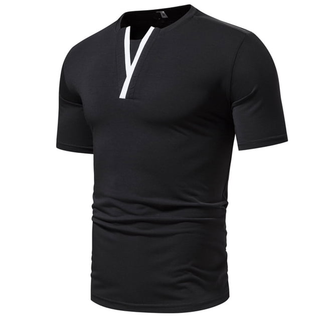 Qiopertar Liquidation à Moins de 5$ Mode Personnalité Chemise Décontractée Slim à Manches Courtes Imprimée Col Rabattu en Liquidation Offres d'Accès Anticipé