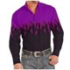 thumbnail image 1 of Camisa de hombre Camisa estilo western con solapa de llama con estampado 3D para exteriores, calle, manga larga, abotonada, ropa de diseñador de moda, informal, suave, 6XL, 1 of 6