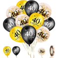 thumbnail image 1 of 40th Birthday Balloons 30 Pcs,12 Inch, 40th Anniversary Party Decor, 1 of 5