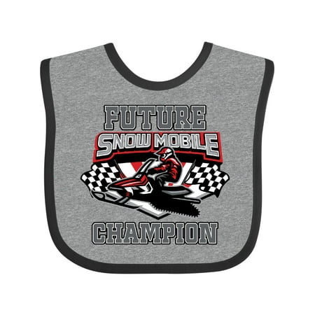 

Inktastic Future Snowmobile Champion Gift Baby Boy or Baby Girl Bib