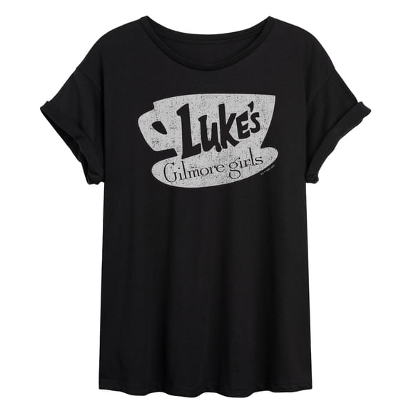 Gilmore Girls - Lukes Coffee - Women's Oversized Graphic T-Shirt