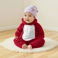 thumbnail image 2 of qolati Family Christmas Onesie Adults Christmas Pajamas Jumpsuit Xmas Ears Hoodies Rompers Flannel Matching Sleepwear Hooded Warm Loungewear, 2 of 5