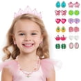 thumbnail image 3 of Set de joyas ELEMIRSA, 24 pares de pendientes con clip para niñas, 3 of 5