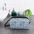 thumbnail image 6 of XMXT Large Capacity Makeup Pouch Bag, Peris Geometric Flower Make Up Storage Bag Cosmetic Travel Toiletry Bags for Women Men, One Size, 6 of 9