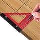 thumbnail image 2 of Woodworking Triangle Ruler Set Hole Ruler Aluminum Alloy Backing Ruler Measuring Layout Marking Tool, 2 of 5