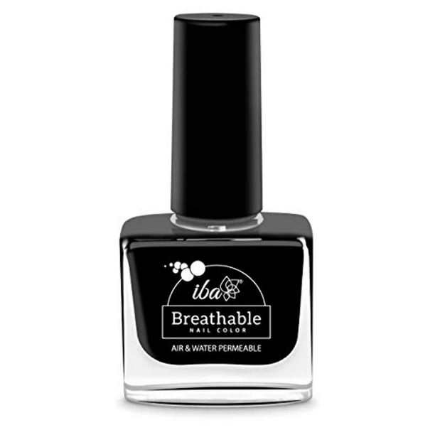 Iba Halal Care Breathable Nail Color, B21 Pristine Black, 9ml 