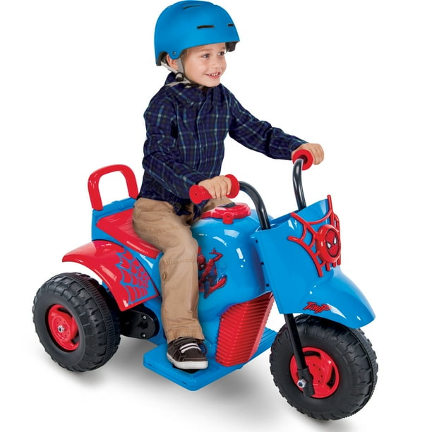 Marvel Spider-Man 6V Boys Ride On Motorcycle Tricycle for Toddlers by