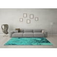 thumbnail image 3 of Ahgly Company Indoor Rectangle Oriental Turquoise Blue Industrial Area Rugs, 8' x 12', 3 of 4