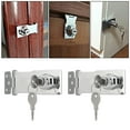 Keyed Hasp Locks Zinc Alloy Safety Key Locking Hasp Kit for Drawers