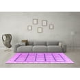 thumbnail image 3 of Ahgly Company Indoor Round Abstract Purple Modern Area Rugs, 6' Round, 3 of 4
