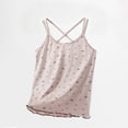 thumbnail image 4 of Nilvkv Cute Shirts for Girls, Girls Tank Tops, Kids Bow Detail Crisscross Strap Lace Trim Cami Top Layer Pink 12-13 Years, 4 of 5