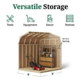 thumbnail image 5 of Little Cottage Co. 8x8 Classic Gambrel Barn with 6 ft. Sidewalls, Outdoor Wood Storage Shed Do-It-Yourself Precut Kit, 5 of 13