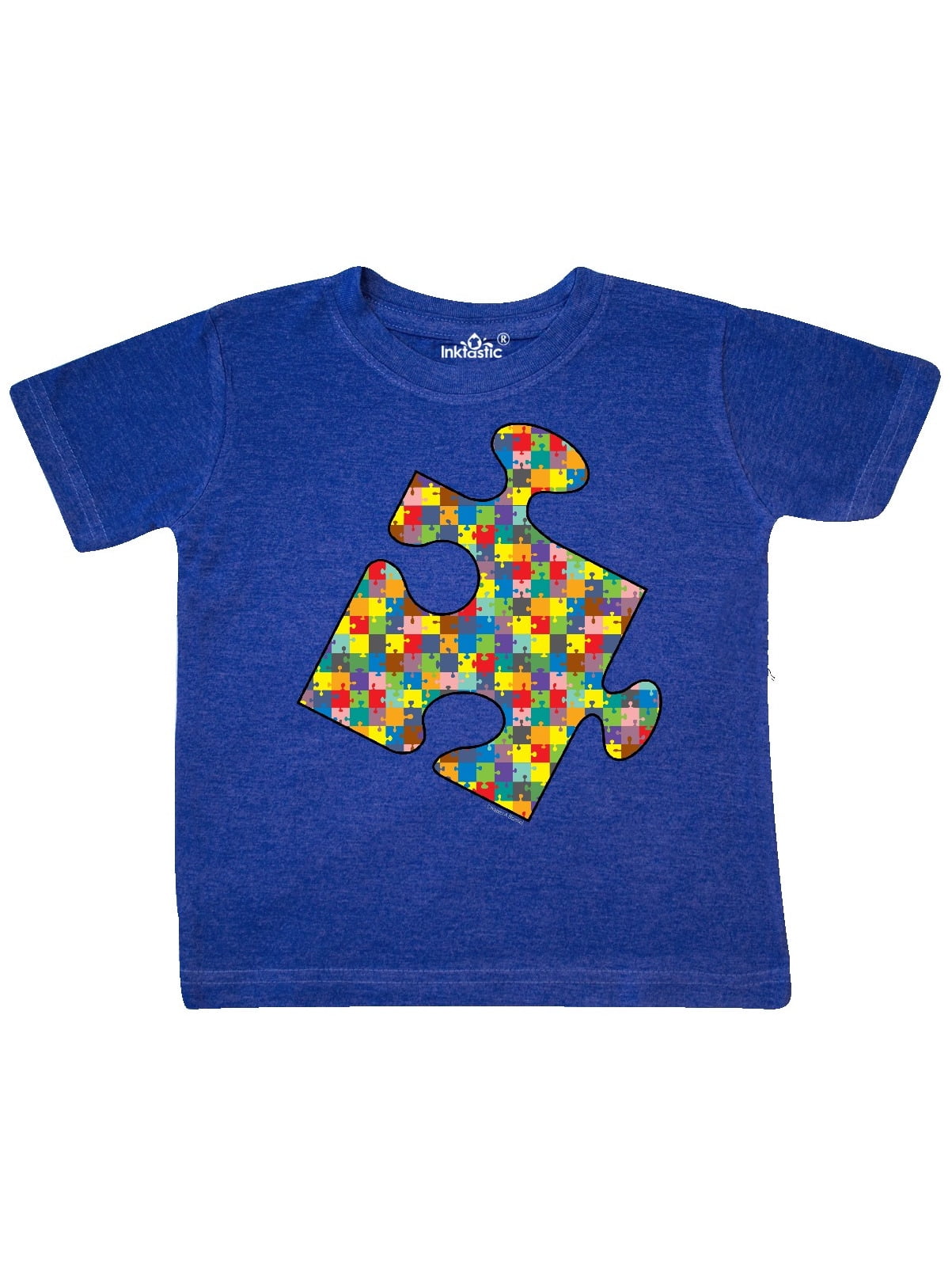 Jigsaw Patterned Jigsaw Piece Toddler TShirt