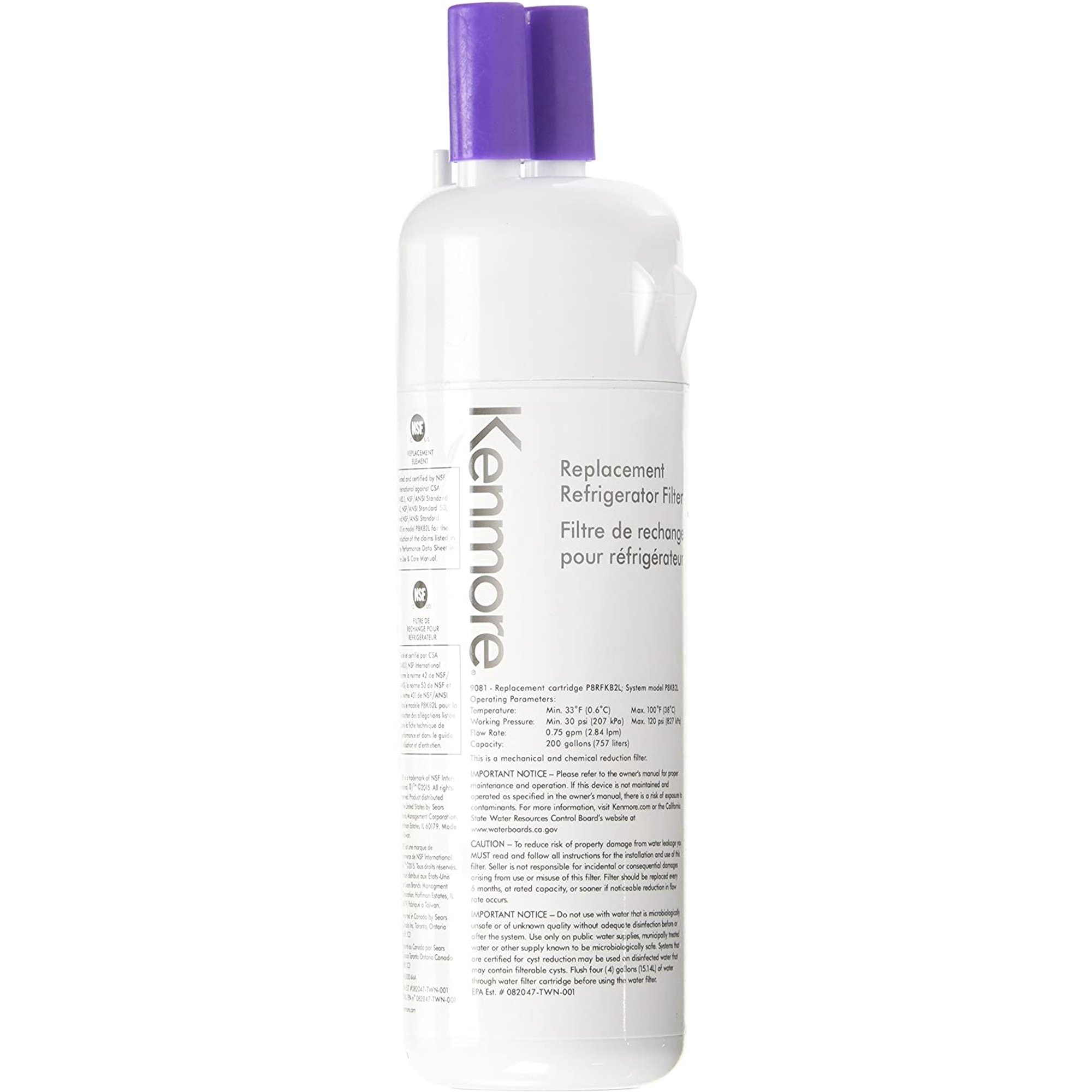 Genuine Kenmore Elite 9081 Refrigerator Water Filter W10295370a Edr1rxd1 Walmart Canada