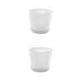 thumbnail image 3 of kurtrusly Modern Decorative Flower Pots Easy To Maintain Various Colors And Sizes transparent M pot+M tray 2Set, 3 of 6