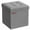 Light Grey, variant on Foldable Storage Ottoman Cube, Small Foot Rest Stool with Hidden Storage, Collapsible Seat for Living Room, Bedroom, Dorm, Black