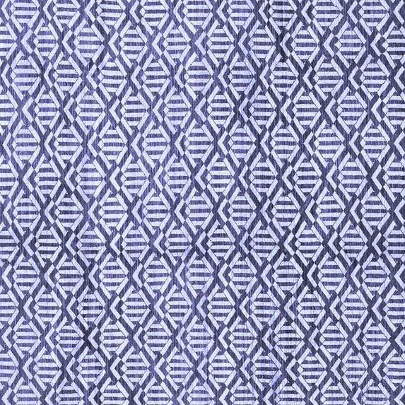 Ahgly Company Indoor Square Abstract Blue Modern Area Rugs, 3' Square