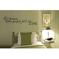 thumbnail image 3 of ALL BECAUSE TWO PEOPLE FELL IN LOVE ~ WALL DECAL, New size 9" X 34", 3 of 4