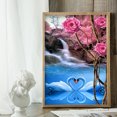 thumbnail image 4 of Cuadros Decorativos Kit de pintura de diamante de taladro redondo completo 5D DIY Swan in Lake (NH1011) DQrwqpou Nuevos Originales, 4 of 6