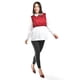 thumbnail image 5 of Blusa con chaleco de perlas Roman Fashion /Juvenil, 5102 (Blanco / Vino) vino G, 5 of 6