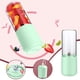 thumbnail image 1 of Licuadora Portátil Recargable Por Usb de 400 Ml - Mini Vaso de Acero Inoxidable con 6 Cuchillas, Batería de 1500 Mah, Vaso de Vidrio a Prueba de Fugas, Ideal para El Hogar y Viajes, Rosa/Verde/Blanco, 1 of 7