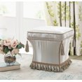 thumbnail image 2 of Savannah Traditional Pedestal Ottoman Grey, 2 of 8