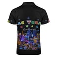 thumbnail image 5 of Las Vegas Men Zipper T-shirt Summer Casual Short Sleeve T-shirt Top, 5 of 7