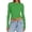 Green, variant on Women's Long Sleeve Basic Crop Top Fashion Layer Slim Fit Watermelon Red S