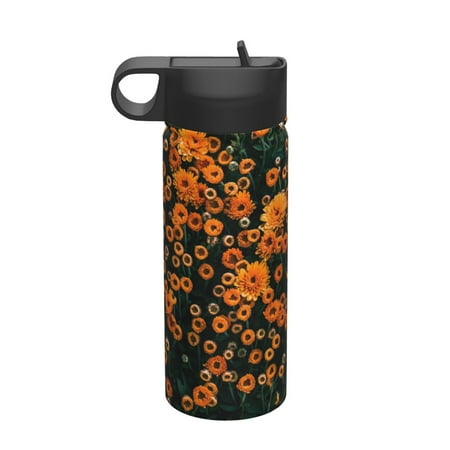 

Matuu Daisies for 18oz Durable Thermal Cups Keep Drinks Cold & Hot Insulated Coffee Mug with Lid (With Straw)