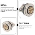 thumbnail image 5 of Rotating Magnetic USB Tip Adapter for Users Travel Use Silver Metal Dust Protection 4Pcs, 5 of 5