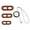 A, variant on Bearded Dragon Harness and Leash Adjustable Leather Reptile Lizard Leash for Amphibians and Other Small Pet