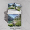 thumbnail image 1 of 3D Sky Lake Forest Scenery Funda nórdica Juego de cama Funda nórdica Fundas de almohada, 1 of 3