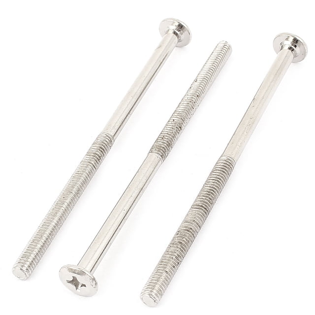 M6 x 110mm 1mm Pitch Phillips Flat Head Countersunk Bolts Machine Screws 3 Pcs