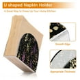 thumbnail image 5 of Yayeee Napkin Holder for Table Kitchen Paper Tissue Organization, Purple Floral Pattern, 5 of 8