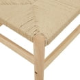 thumbnail image 5 of Weston Home Rovinj Solid Wood Bench with Weave Rope, 5 of 7