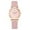 Pink, variant on Jewelry VerPetridure Women Watches Bracelet Set Flowers Ladies Bracelet Watch Casual Leather Quartz