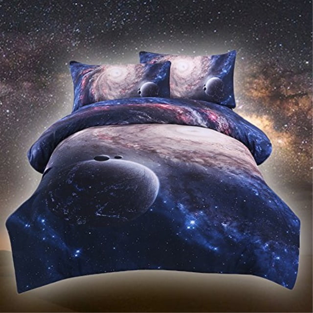 sleepwish galaxy bedding sets 3d printed space quilt set ...