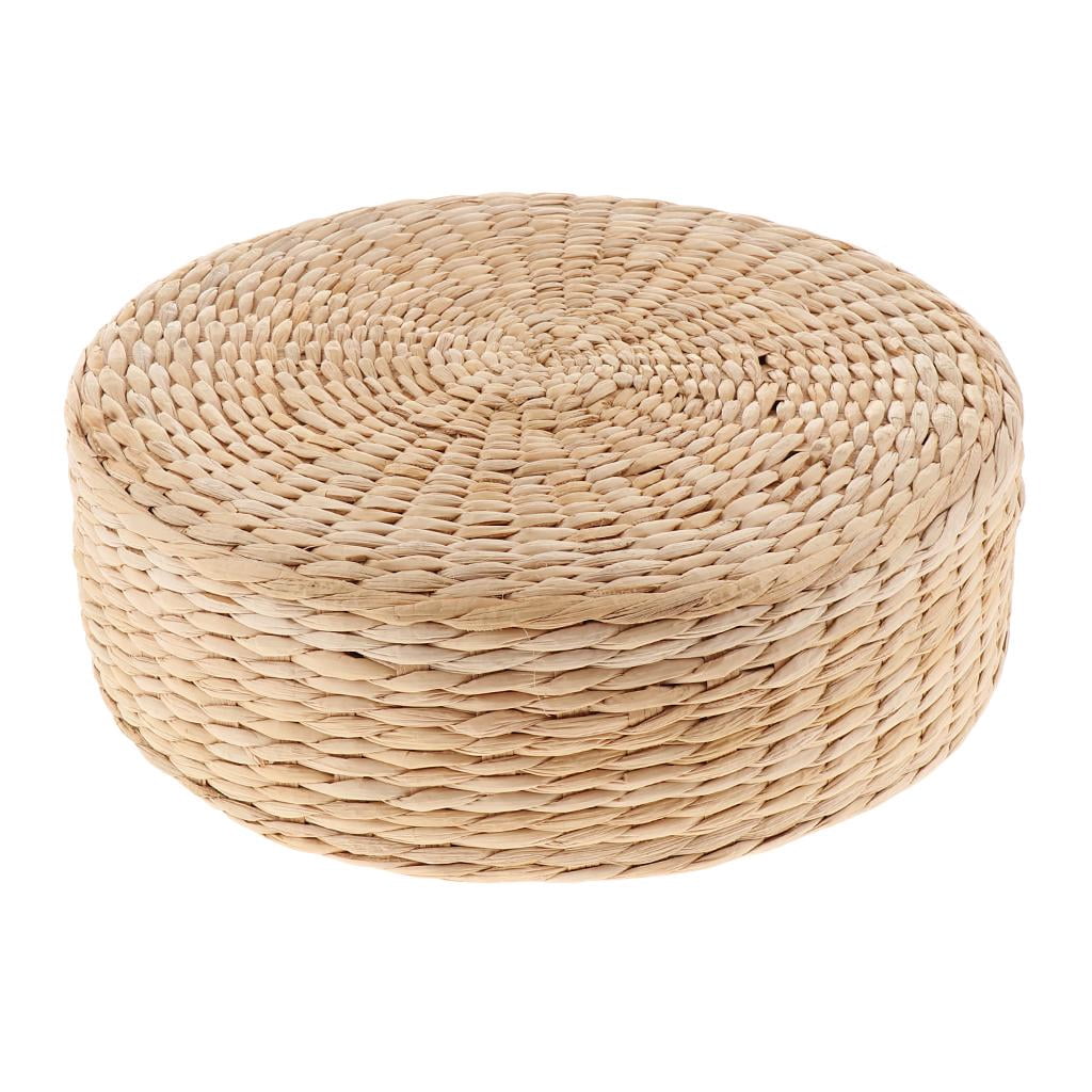 Nishiyuenyi 2pcs Natural Straw Cushion Buckwheat Floor Seat Cushion Couch for Relaxation