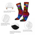 thumbnail image 6 of De Stijl Inspired Socks Abstract Art Fashion Stockings Spring Anti Skid Socks Quality Gra, 6 of 7