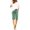 Green 2, variant on Yubnlvae Summer Casual Shorts for Women - High Waist Elastic Waist 3 Inseam Linen Shorts - Breathable Loose Fit Beach Shorts (S-XXXXXL) (A | L)